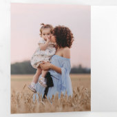 Weihnachten ist Gold | Minze 5 Multi-Foto Gallery Dreifach Gefaltete Einladung (Innen Erste Seite)