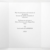 Weihnachten ist Gold | Minze 5 Multi-Foto Gallery Dreifach Gefaltete Einladung (Innenseite Mitte)