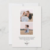 Weihnachten ist Gold | Navy Modernes vertikales Fo (Rückseite)