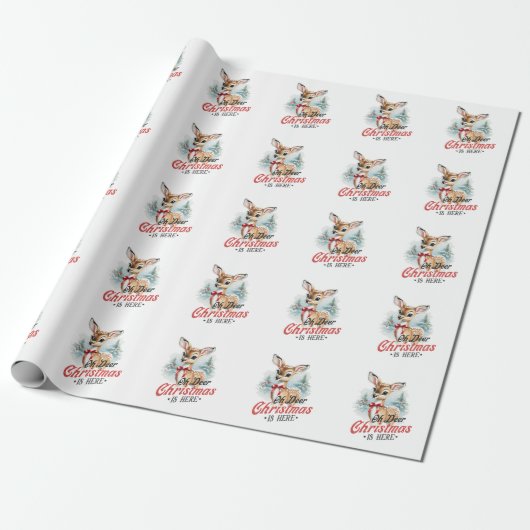 Weihnachten ist hier geschenkpapier (Ungerollt)