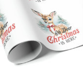 Weihnachten ist hier geschenkpapier (Rolleneckpunkt)