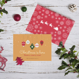 Weihnachten ist hier Nicht-Foto-Weihnachtskarte