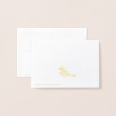 Weihnachten ist hier, Pinguin, Baum und Sterne nie Folienkarte (Rückseite mit Umschlag)