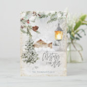 Weihnachten ist in der Air Winter Forest Trees Kab (Stehend Vorderseite)