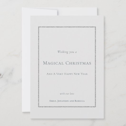 Weihnachten ist in der Air Winter Forest Trees Kab (Rückseite)