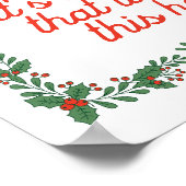 "Weihnachten ist keine Jahreszeit, es ist ein Gefü Poster (Ecke)