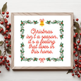 "Weihnachten ist keine Jahreszeit, es ist ein Gefü Poster