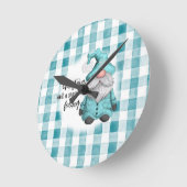 Weihnachten ist keine Jahreszeit, sondern ein Gefü Runde Wanduhr (Winkel)