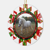 Weihnachten ist kommende Verzierung Keramik Ornament (Links)