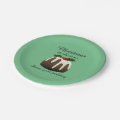 "Weihnachten ist kurz, also gönnen Sie sich Ihr Pu Pappteller (Schrägansicht)