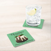 "Weihnachten ist kurz, also gönnen Sie sich Ihr Pu Rechteckiger Pappuntersetzer (Vor Ort)