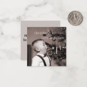 Weihnachten ist Liebe in Aktion Mitteilungskarte (Vorderseite/Rückseite Beispiel)