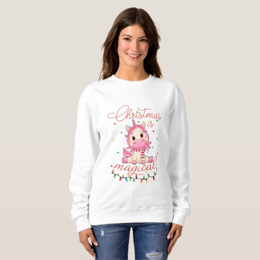 Weihnachten ist magisch sweatshirt (Vorne ganz)