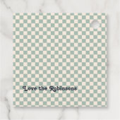 Weihnachten ist mein liebster Retro-Urlaub Geschenkanhänger (Rückseite)