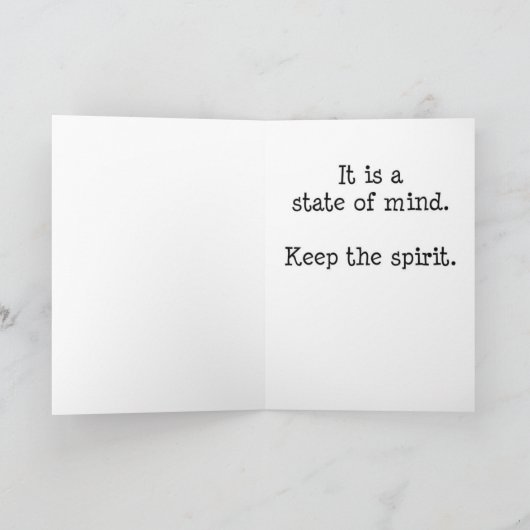 Weihnachten ist nicht ein Datums-Karten-schwarzer (Innenseite)