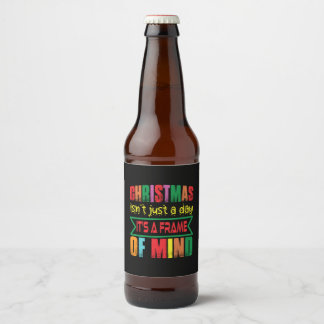 Weihnachten ist nicht nur ein Tag Bierflaschenetikett