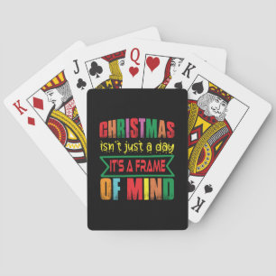 Weihnachten ist nicht nur ein Tag Spielkarten