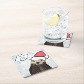 Weihnachten ist Phantastischer Otter Pub Rechteckiger Pappuntersetzer (Vor Ort)