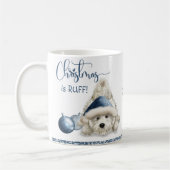 Weihnachten ist Ruff, Hund Lover Christmas Welpe Kaffeetasse (Links)