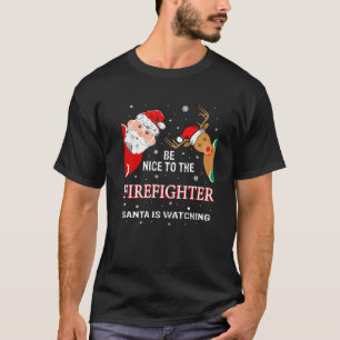 Weihnachten ist schön für den Feuerwehrmann, den d T-Shirt
