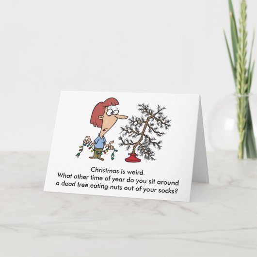 Weihnachten ist seltsam. (Vorderseite)