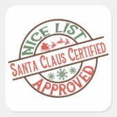 Weihnachten ist Weihnachts ein beliebtes Weihnacht Quadratischer Aufkleber (Vorderseite)