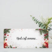 Weihnachten ist wie... Überraschungs-QR-Code-Karte (Stehend Vorderseite)