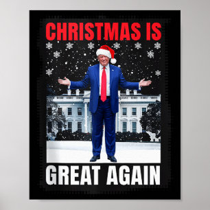 Weihnachten ist wieder großartig lustiger Donald T Poster