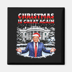 Weihnachten ist wieder großartig lustiger Santa Tr Magnet