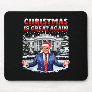 Weihnachten ist wieder großartig lustiger Santa Tr Mousepad