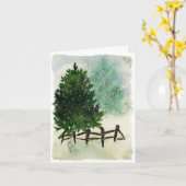 Weihnachten ist Zärtlichkeit, Mut und Hoffnung Karte (Gelbe Blume)