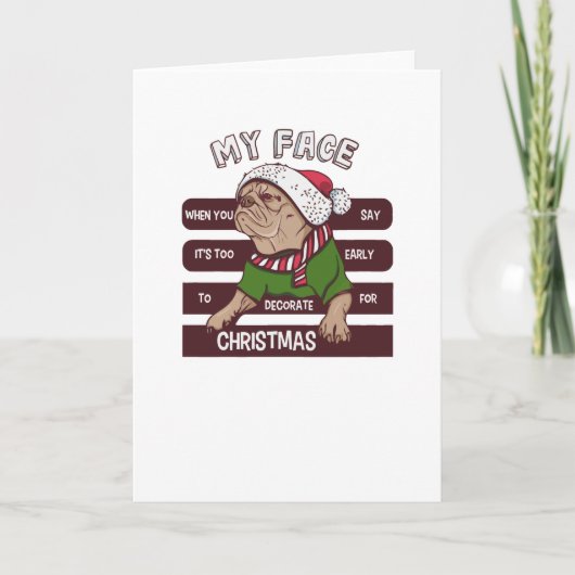 Weihnachten ist zu früh karte (Vorderseite)