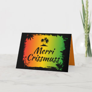 Weihnachten Jamaican Rasta Tropical Karte