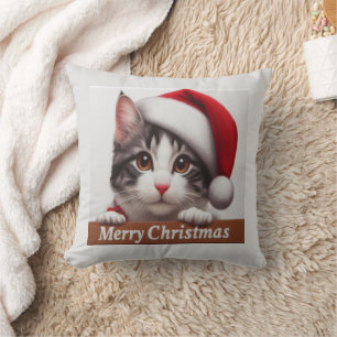Weihnachten Japanischer Bobtail Cat, Weihnachten W Kissen