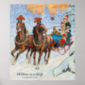 Weihnachten Jenny Nyström Dashing durch den Schnee Poster (Vorne)