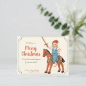 Weihnachten Jenny Nyström Lill-Nisse reiten CC0311 Postkarte (Stehend Vorderseite)