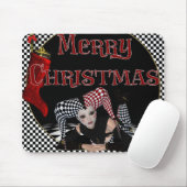 Weihnachten Jester 1 - Frohe Weihnachten Mousepad (Mit Mouse)