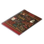 Weihnachten Jesus Frosty Rudolph Santa Quote Notizblock (Linke Seite)