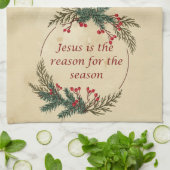 Weihnachten Jesus Grund für die Jahreszeit Geschirrtuch (Gefaltet)