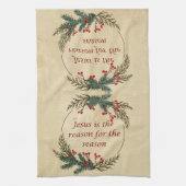 Weihnachten Jesus Grund für die Jahreszeit Geschirrtuch (Vertikal)