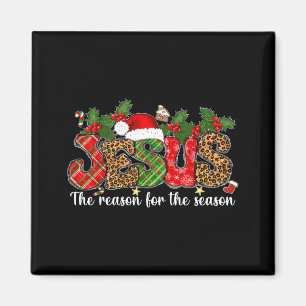 Weihnachten Jesus Grund Saison Xmas Christlich Män Magnet