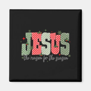 Weihnachten Jesus Grund Saison Xmas Christlich Män Magnet