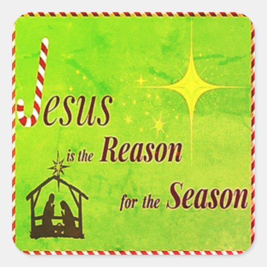 Weihnachten Jesus ist das Reason Sticker Set (Vorderseite)