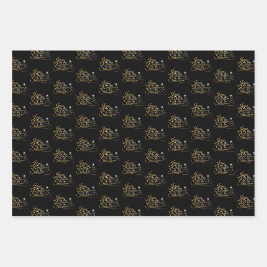 Weihnachten Jesus ist der Grund für die Jahreszeit Geschenkpapier Set (Vorderseite 2)