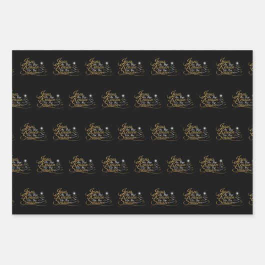 Weihnachten Jesus ist der Grund für die Jahreszeit Geschenkpapier Set (Vorderseite)