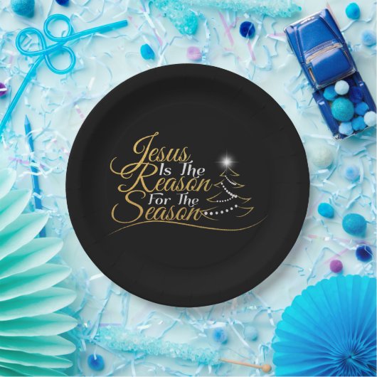 Weihnachten Jesus ist der Grund für die Jahreszeit Pappteller (Party)