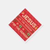 Weihnachten Jesus ist der Grund für die Jahreszeit Serviette (Ecke)