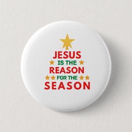 Weihnachten Jesus ist der Grund für die Saison Button