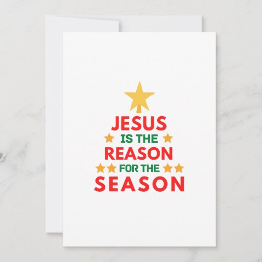 Weihnachten Jesus ist der Grund für die Saison Einladung (Vorderseite)