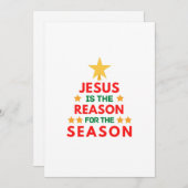 Weihnachten Jesus ist der Grund für die Saison Einladung (Vorne/Hinten)